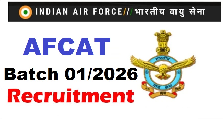 AFCAT 01/2026 Batch Online Form – Last Date Today