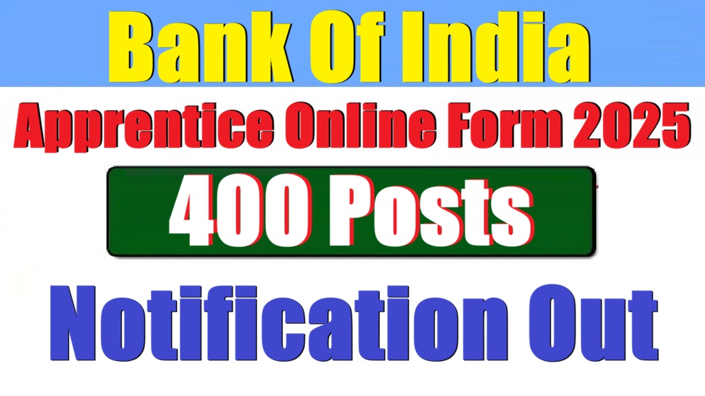 Bank of India Apprentice Online Form 2025