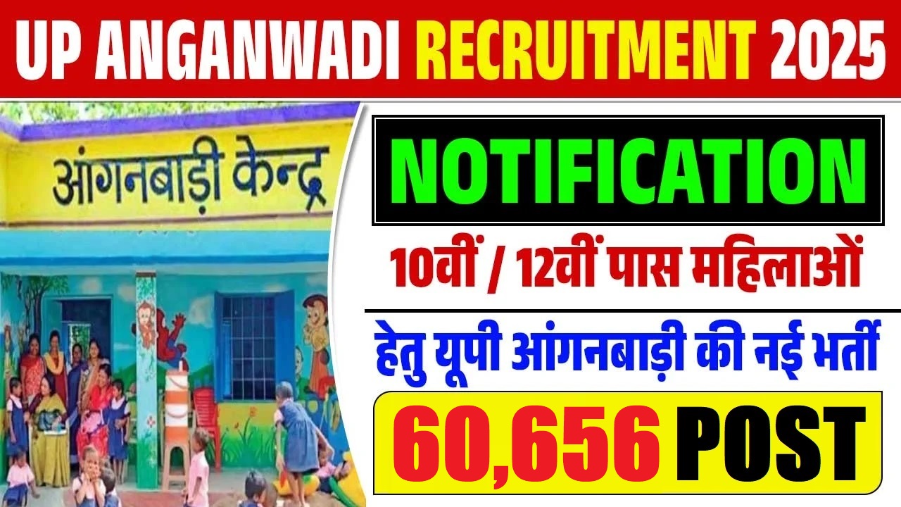 UP Anganwadi Bharti Online Form 2025 (60,656 Post)