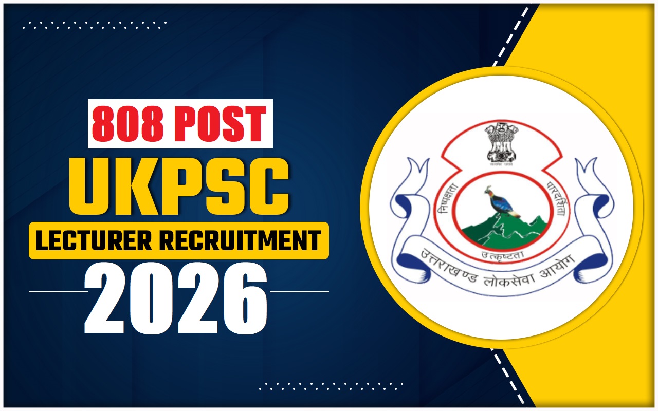 UKPSC Lecturer Online Form 2026