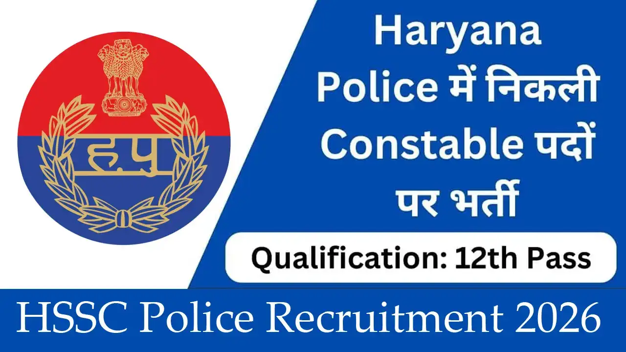 HSSC Haryana Police Constable Online Form 2026 (5500 Post)